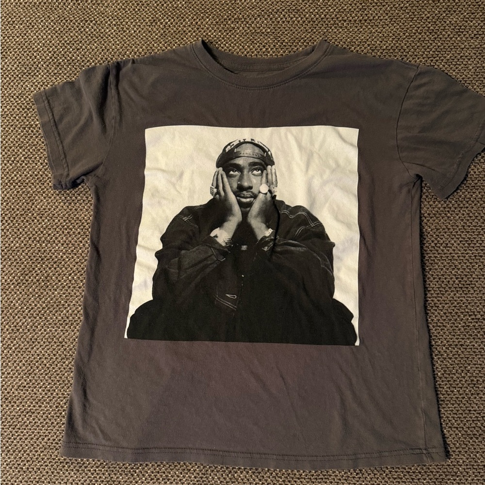 2PAC Print unisex T-Shirt - grey